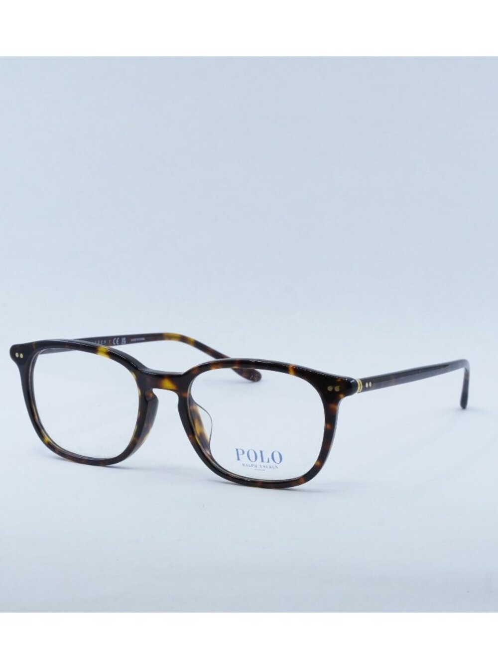 Polo Ralph Lauren PH2266D 5003 Eyeglasses Shiny Dark Havana 54mm Square Frame
